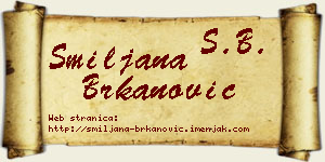 Smiljana Brkanović vizit kartica